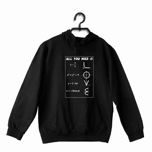 NERD GEEK Coding Nerd Engineering MATH LOVE UNISEX HOODIE Sweatshirts